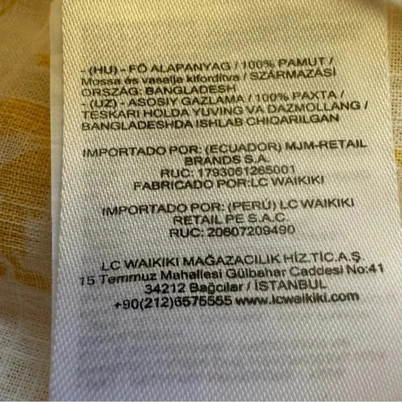 LC Waikiki Kids Collar Palm Tree Short Sleeve Poplin Boy's Shirt SZ 9-10 #2221 - Picture 8 of 9